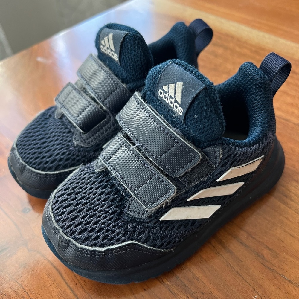 Adidas baby shoes US 6K used navy blue